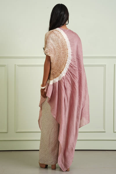 Twenty Nine Beige crushed bandhani pants TWENJUL26D149013
