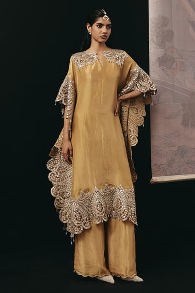 Twenty Nine Deep gold tissue palazzo TWENAPR26D242902