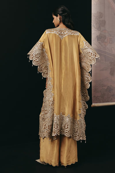 Twenty Nine Deep gold tissue palazzo TWENAPR26D242902