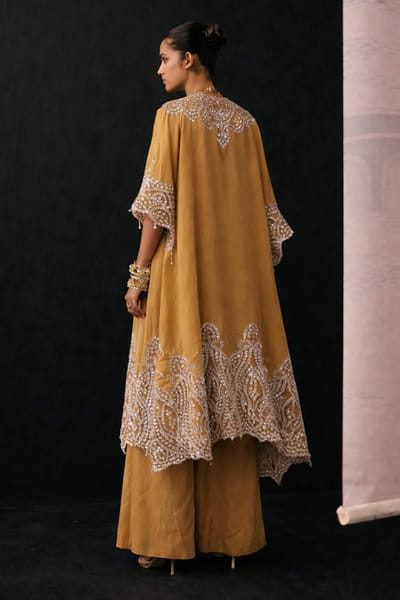 Twenty Nine Deep gold mirror embellished palazzo TWENAPR26D242909