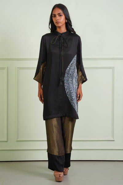 Twenty Nine Black and gold tissue palazzo TWENJUL26D149031