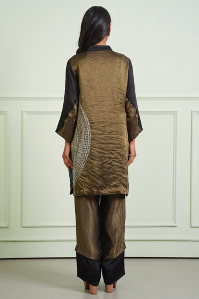 Twenty Nine Black and gold tissue palazzo TWENJUL26D149031