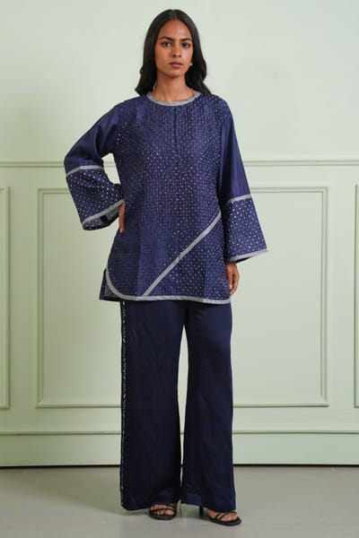 Twenty Nine Indigo mirror embellished palazzo TWENJUL26D149021