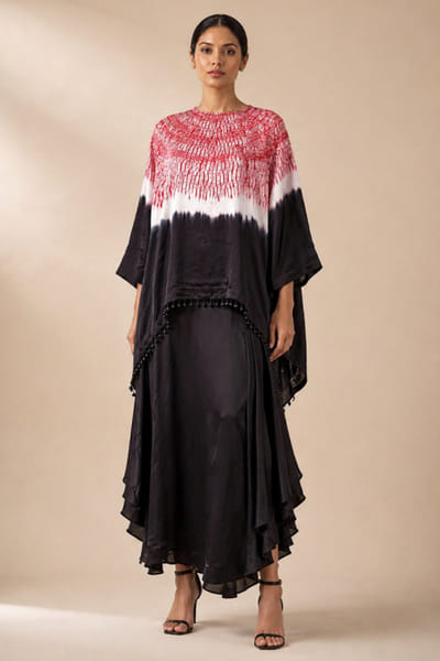 Twenty Nine Black satin silk skirt TWENJUL26D149052