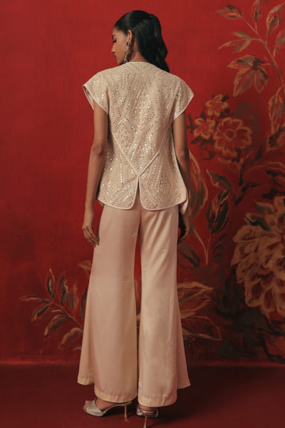Twenty Nine Ivory bell-bottom pants TWENAUG26D253307