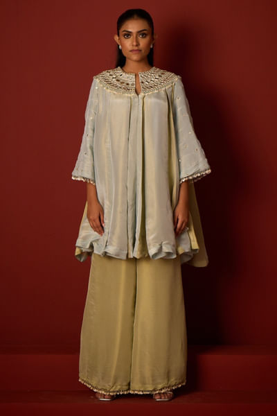 Sage green tissue palazzo