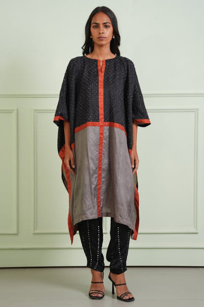 Twenty Nine Black dart dhoti TWENJUL26D149024