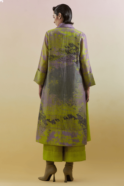 CLOS Green and lilac jacket set CLOSJUL26D149232