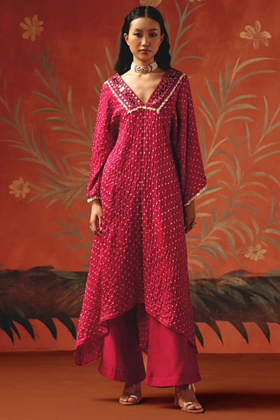 Wild berry palazzo pants