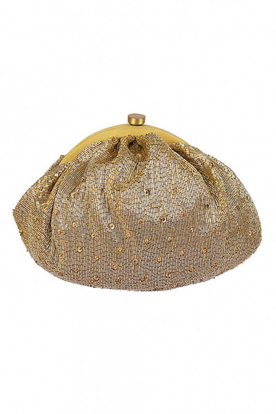 Gold embellished pouch