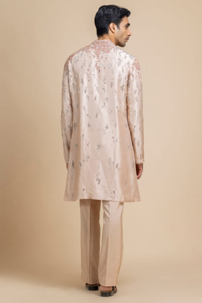 Dolly J Dusky rose embroidered kurta set DOLDEC25D134302