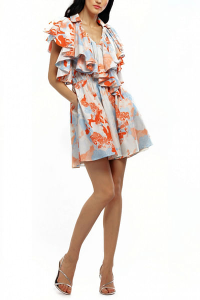 Tropical printed dress