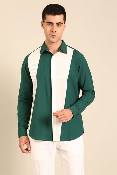 Teal cotton shirt