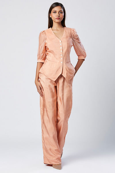 Rose pink waistcoat and pants