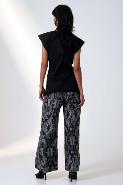 Madder Much Black tassel top and pants MADMAR25D121208