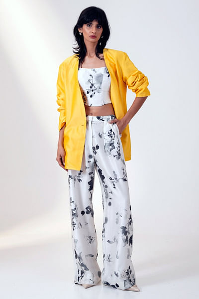 White printed co-ords