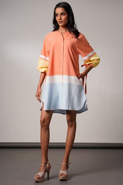 Tangerine short dress