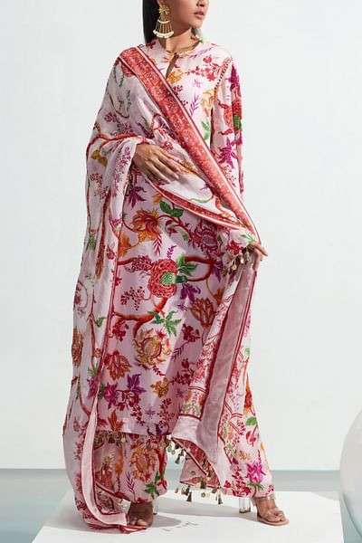 Blush embroidered kurta set