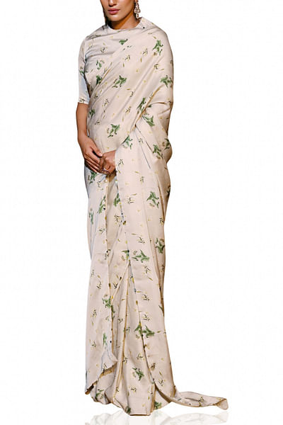 Jade printed sari set