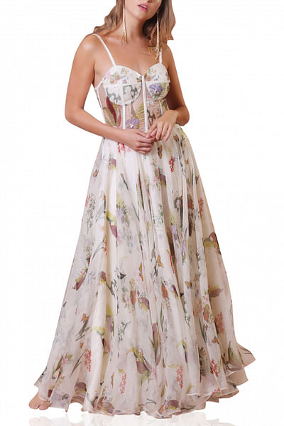 Corset anarkali set