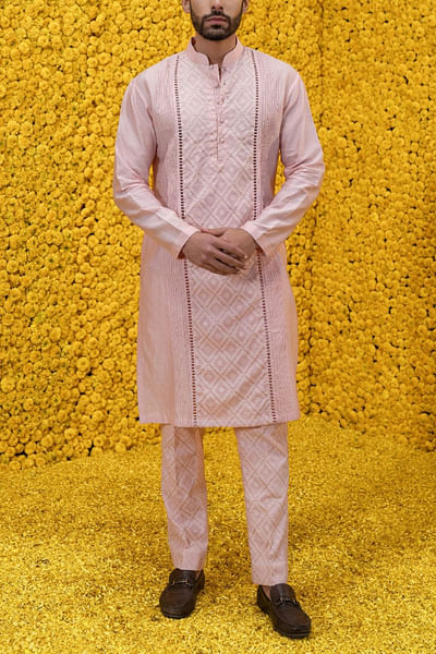 Blush pink kurta set