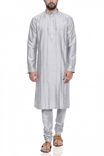 Cotton silk kurta set