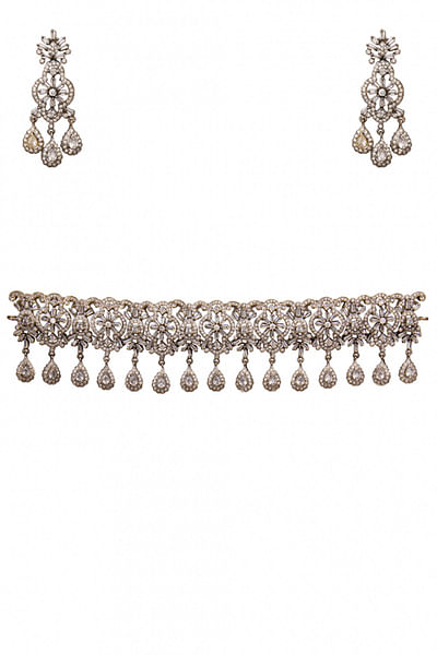 Victorian diamond necklace set