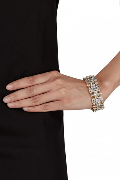 Faux diamond bracelet