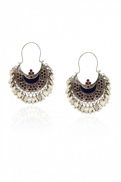 Silver Afghani earrings
