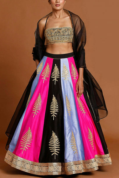 Multicoloured lehenga set