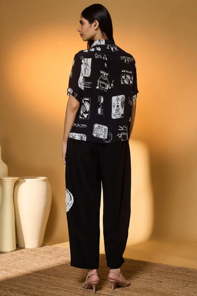 Masaba Black and white applique co-ord set MASMAR26D140493