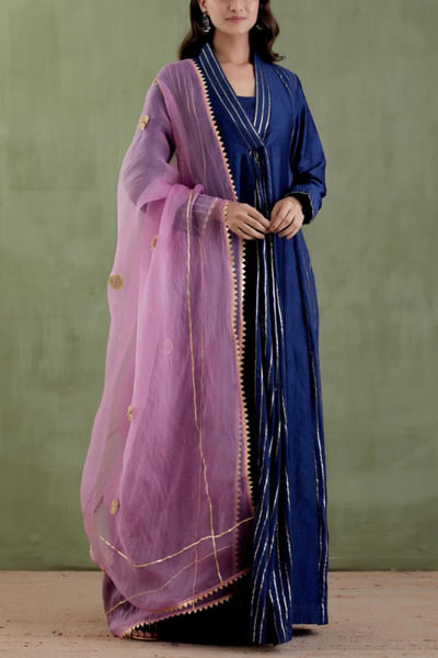 Midnight blue kurta set