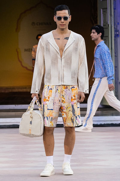 Multicolour printed shorts