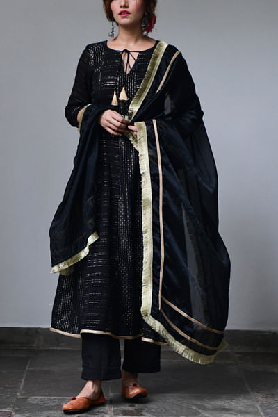 Black anarkali set