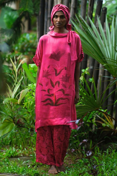 Pink printed co-ord set