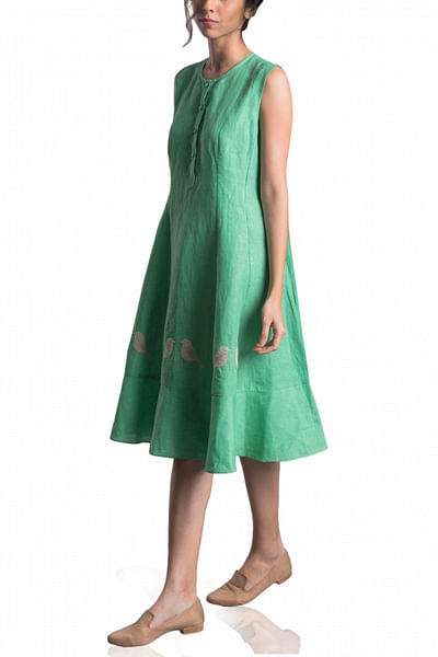 Mint green A-line dress