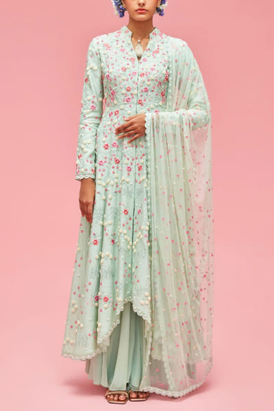 Nachiket Barve Mint kalidar sharara set NAB22FMAR10