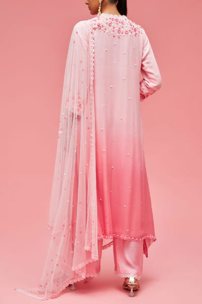 Nachiket Barve Pink shaded kurta set NAB22FMAR20