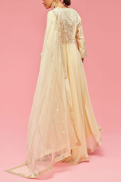 Nachiket Barve Buttery yellow kurta set NABAPR2215