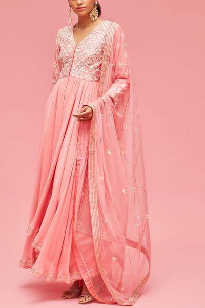 Nachiket Barve Gelato georgette kurta set NABAPR2216