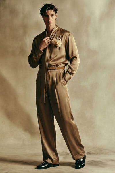 Nikita Mhaisalkar Fawn silk co-ord set NIKIMAY26D144101