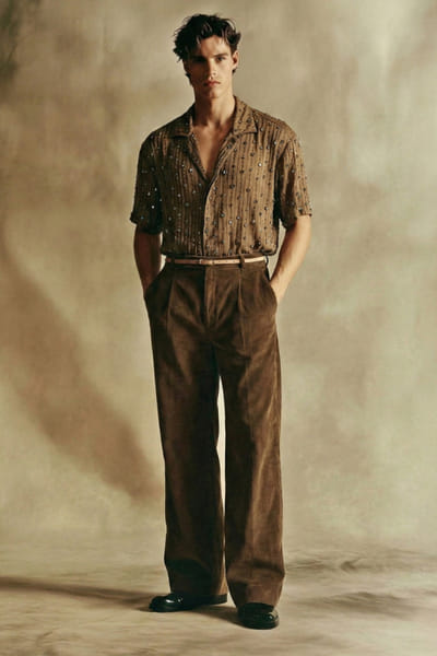 Nikita Mhaisalkar Chocolate brown corduroy pants NIKIMAY26D144103