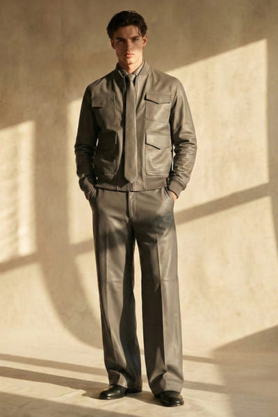 Nikita Mhaisalkar Stone grey silk shirt NIKIMAY26D144117