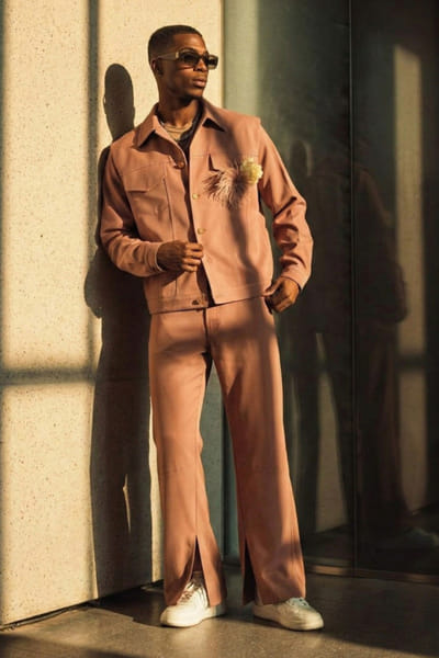 Nikita Mhaisalkar Salmon jacket and pant set NIKIMAY26D144122