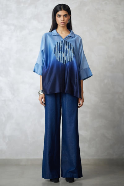Blue ombre denim co-ord set