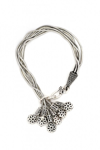 Silver snake chain bracelet