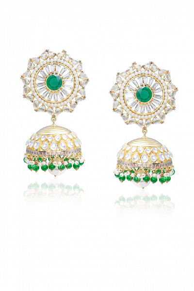 Gold plated jhumkis