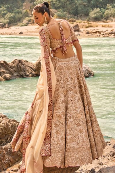 Nitika Gujral Imperial gold floral zardozi lehenga set NITIAUG26D152412