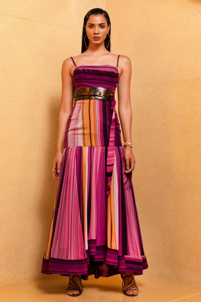 Nikita Mhaisalkar Printed top and skirt NIMCATRS2232