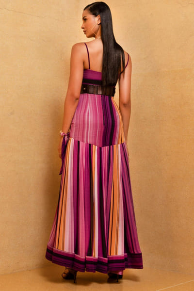 Nikita Mhaisalkar Printed top and skirt NIMCATRS2232